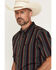 Image #2 - Cody James Men's Striper Striped Short Sleeve Button-Down Stretch Western Shirt, Multi, hi-res