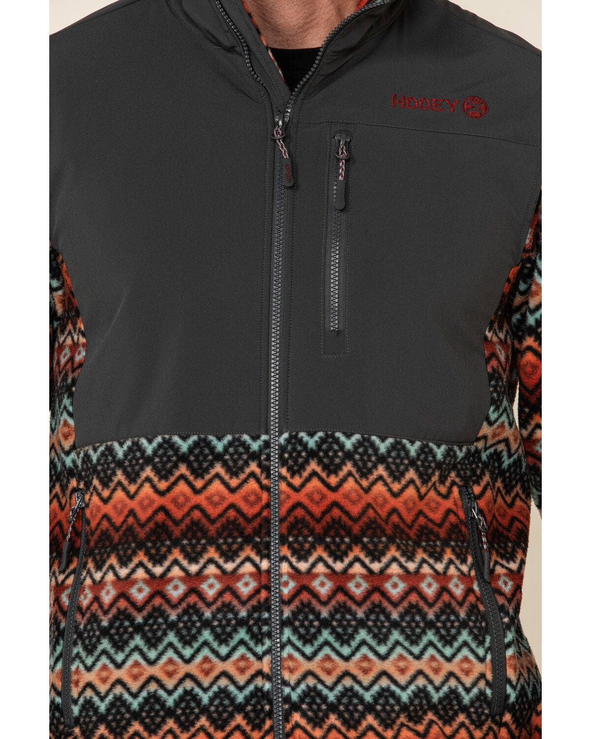 aztec fleece jacket men's