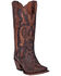 Image #1 - Dan Post Women's Lauryn Western Boots - Snip Toe, Brown, hi-res
