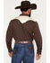 Image #4 - Cody James Black 1978&reg; Men's Winnet Solid Piped Long Sleeve Snap Western Shirt, Brown, hi-res
