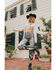 Image #1 - Wrangler X Fender Women's Metallic Wanderer Flare Jeans, Silver, hi-res