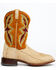 Dan Post Men's Exotic Sea Bass Skin Western Boots - Broad Square Toe, Brown, hi-res