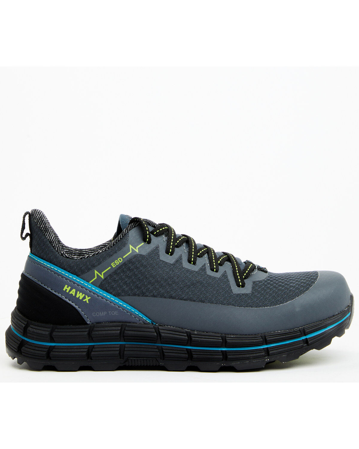 Image #2 - Hawx Men's Athletic Work Shoes - Composite Toe, Grey, hi-res