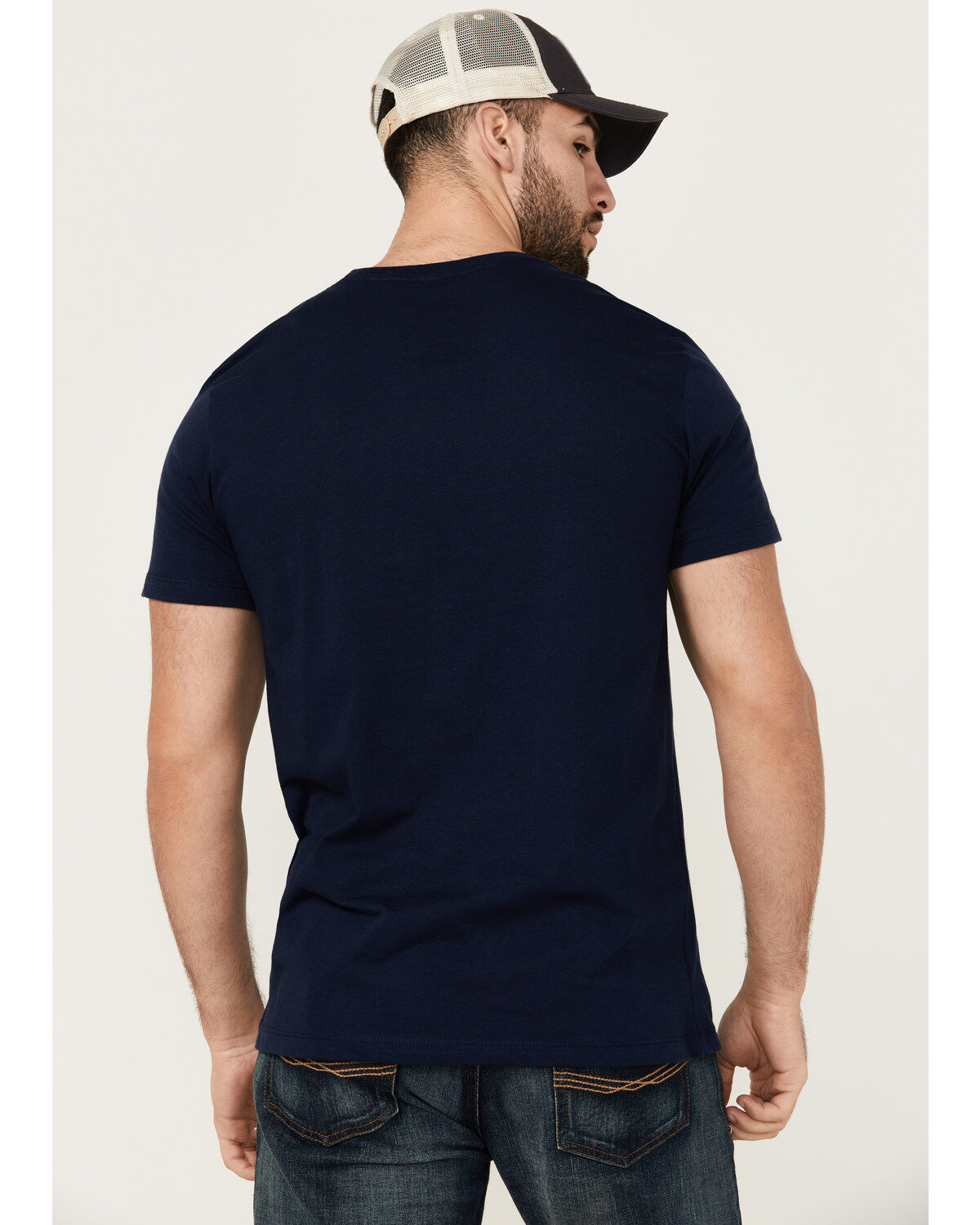 Image #4 - Moonshine Spirit Men's Party Skull Mariachi Short Sleeve Graphic T-Shirt, Navy, hi-res