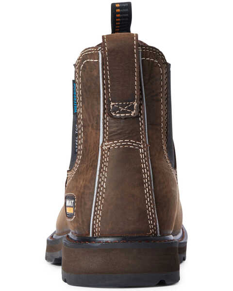 Image #3 - Ariat Men's Groundbreaker Water Resistant Work Boots - Steel Toe, Brown, hi-res