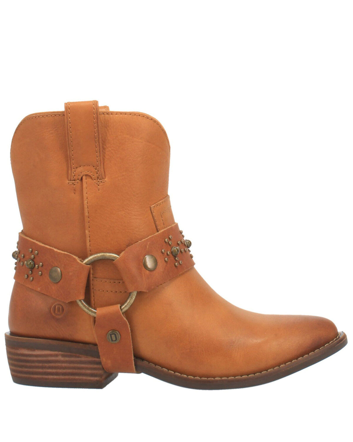 Image #2 - Dingo Women's Silverada Western Booties - Round Toe, Camel, hi-res