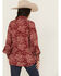 Image #4 - Ariat Women's Paisley Print Long Sleeve Snap Stretch Western Shirt, Burgundy, hi-res
