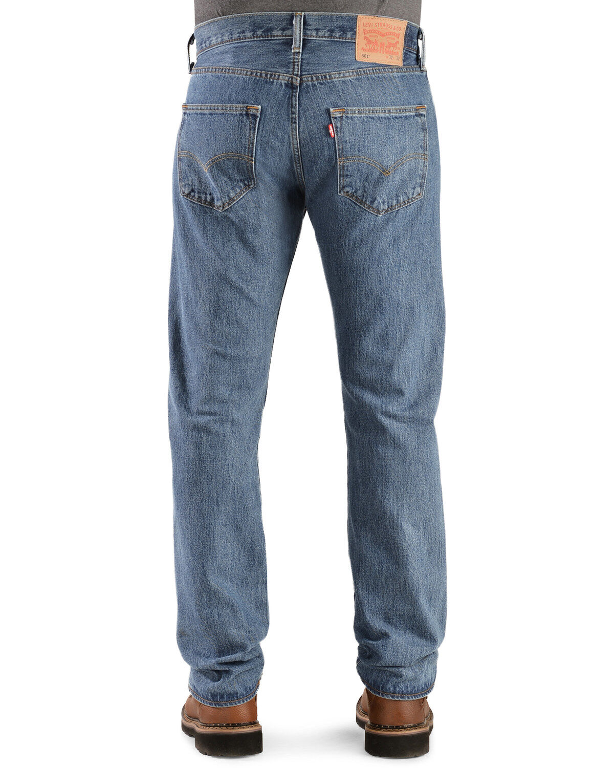 Image #1 - Levi's Men's 501 Original Prewashed Regular Straight Leg Jeans, Stonewash, hi-res