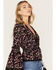 Image #2 - Idyllwind Women's Fall For Me Floral Print Bell Sleeve Kimono, Black, hi-res