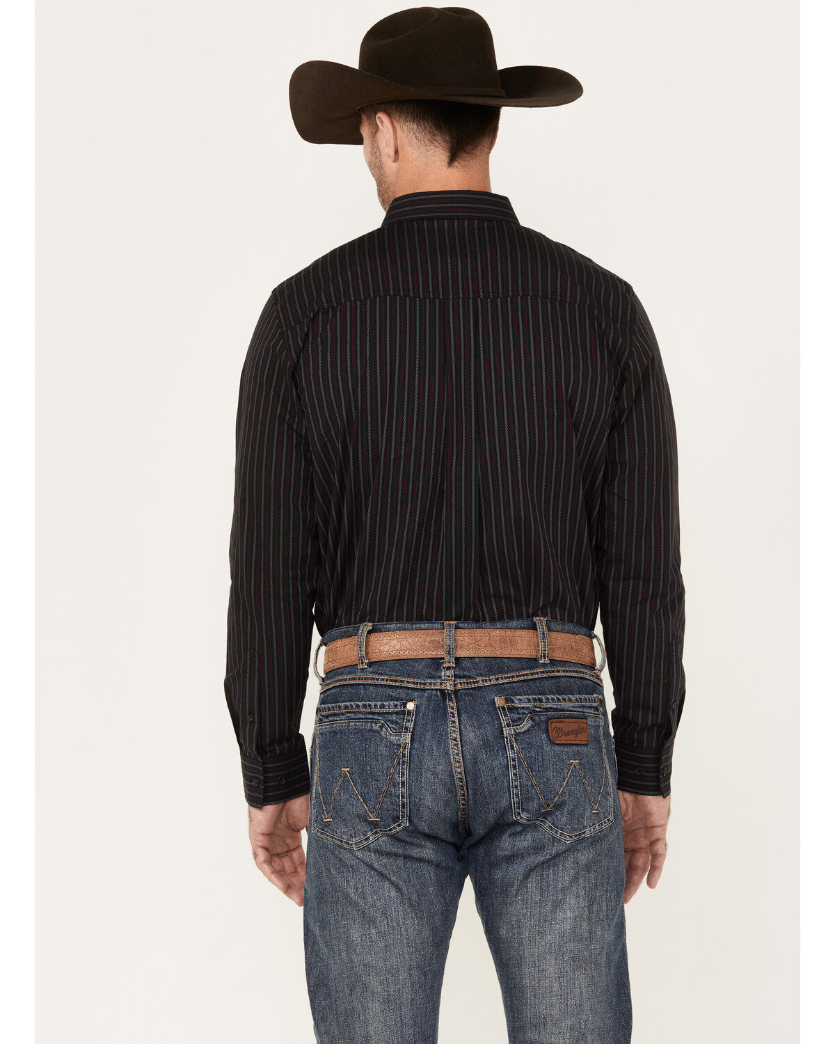 Image #4 - Cody James Men's Racer Striped Long Sleeve Button-Down Stretch Western Shirt, , hi-res