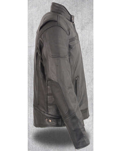 Image #2 - Milwaukee Leather Men's Heated Scooter Jacket, Black, hi-res