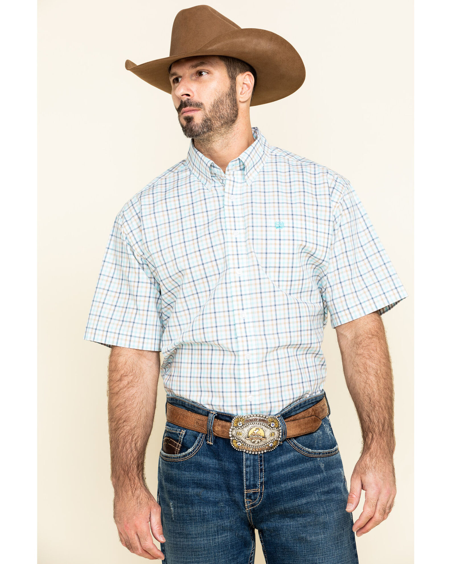 White short sleeve western shirt online
