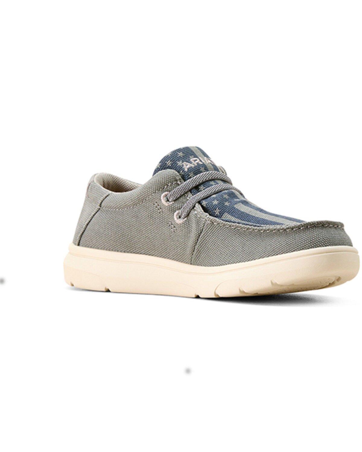 Image #1 - Ariat Boys' Hilo American Flag Print Casual Shoes - Moc, , hi-res