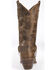 Image #9 - Abilene Women's Distressed Harness Western Boots - Round Toe, Tan, hi-res