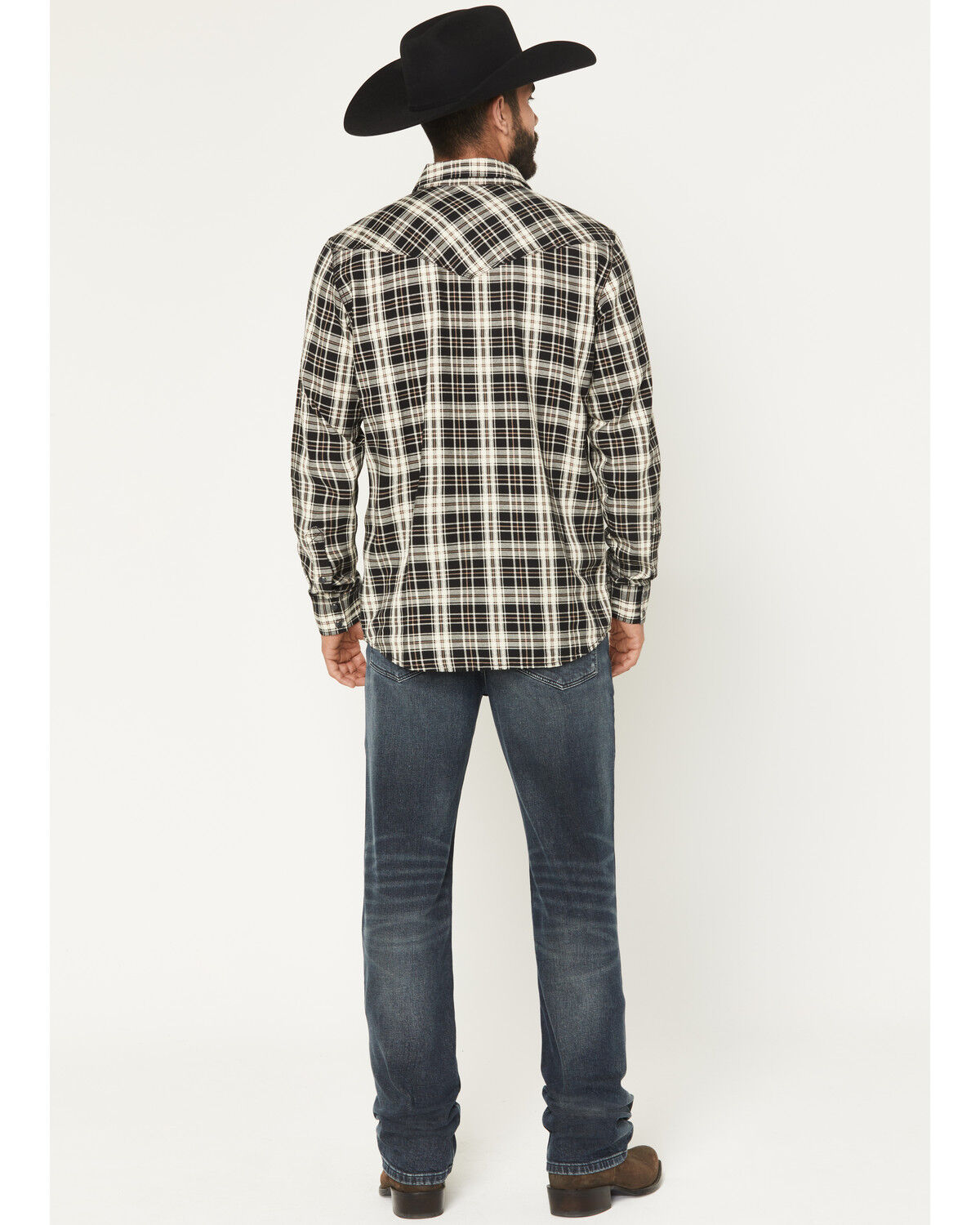 Image #3 - Moonshine Spirit Men's Prescot Wash Decker Slim Straight Stretch Denim Jeans, Dark Wash, hi-res
