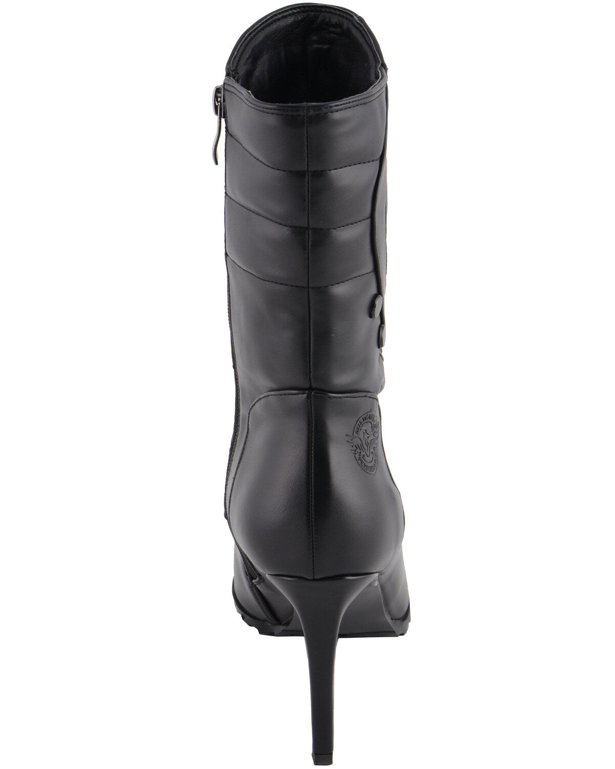 women's high heel leather boots