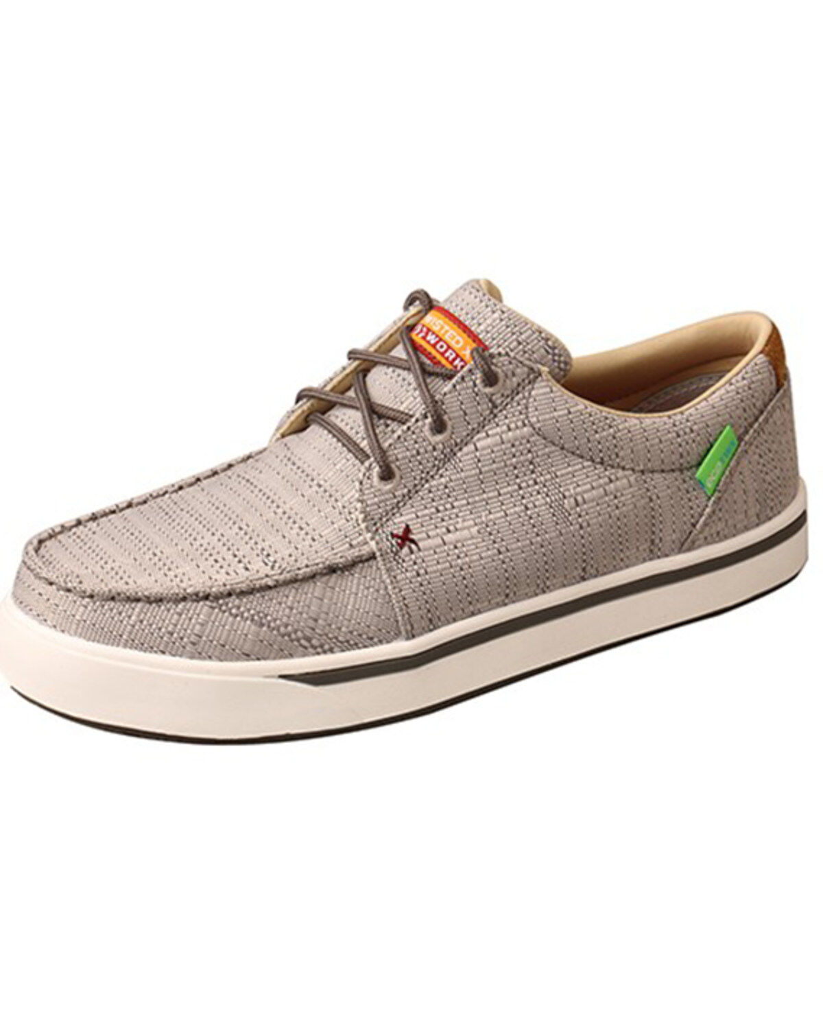 Image #1 - Twisted X Men's Kicks Work Shoes - Nano Composite Toe, Light Grey, hi-res