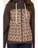 Image #3 - Cinch Women's Southwestern Print Fleece Lined Ski Coat, Grey, hi-res