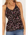 Image #3 - Idyllwind Women's Floral Print Keyhole Racer Tank Top, , hi-res