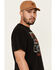 Image #4 - Junk Food Clothing Men's Mustang Ride The Pony Graphic T-Shirt, Black, hi-res