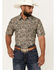 Image #1 - Cody James Men's Down The Road Paisley Print Short Sleeve Snap Western Shirt, Ivory, hi-res
