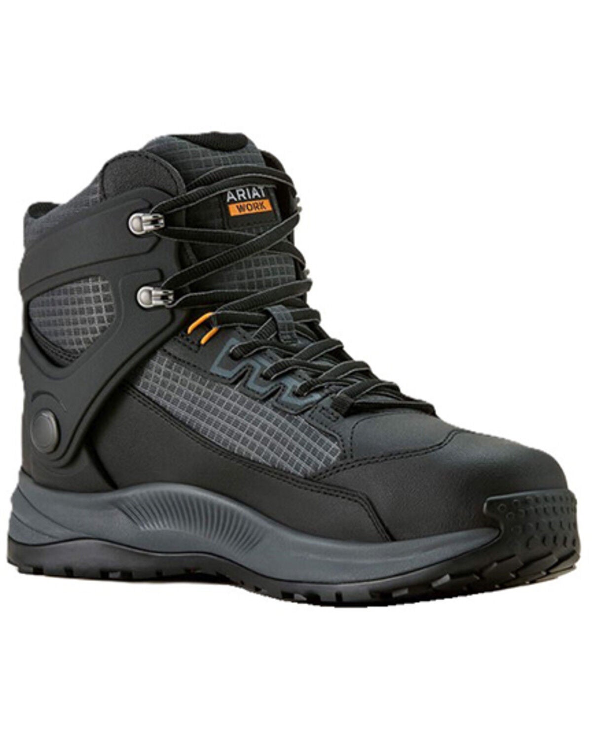 Ariat Men's Outpace Shift 6" Waterproof Lace-up Work Boots - Composite Toe, Black, hi-res
