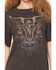 Image #3 - Idyllwind Women's Headstrong Steer Head Embroidered Short Sleeve Graphic Tee, Black, hi-res