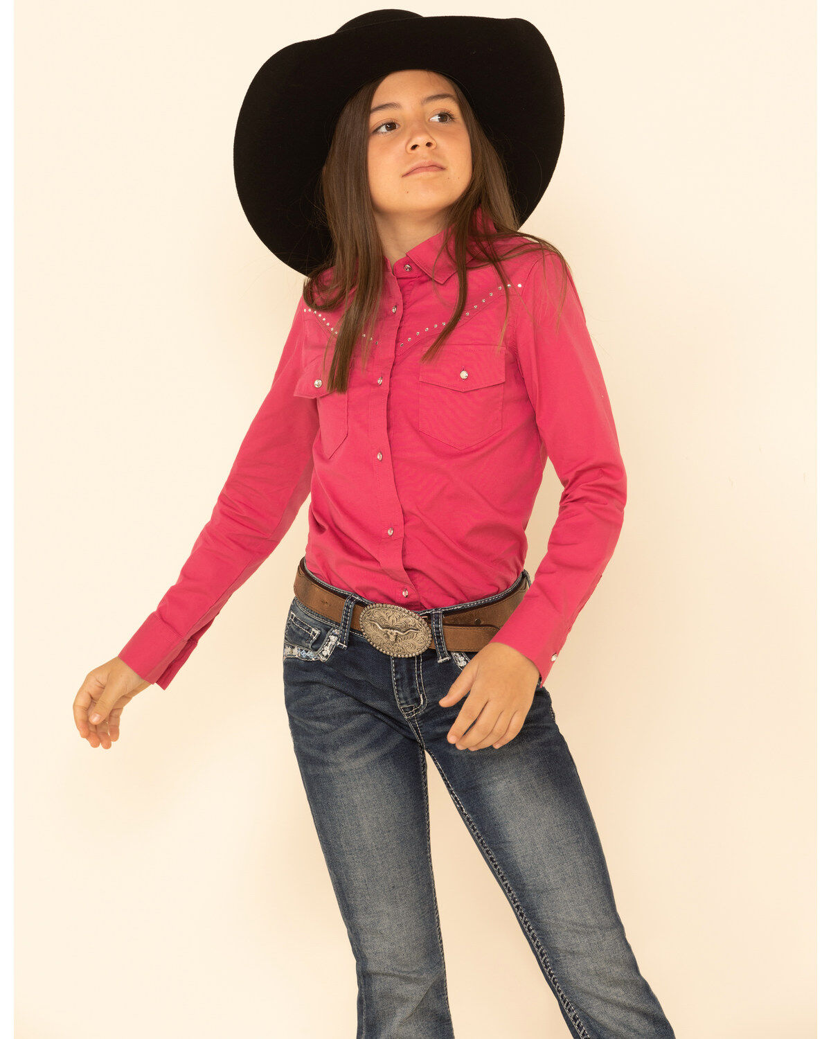 girls red long sleeve shirt