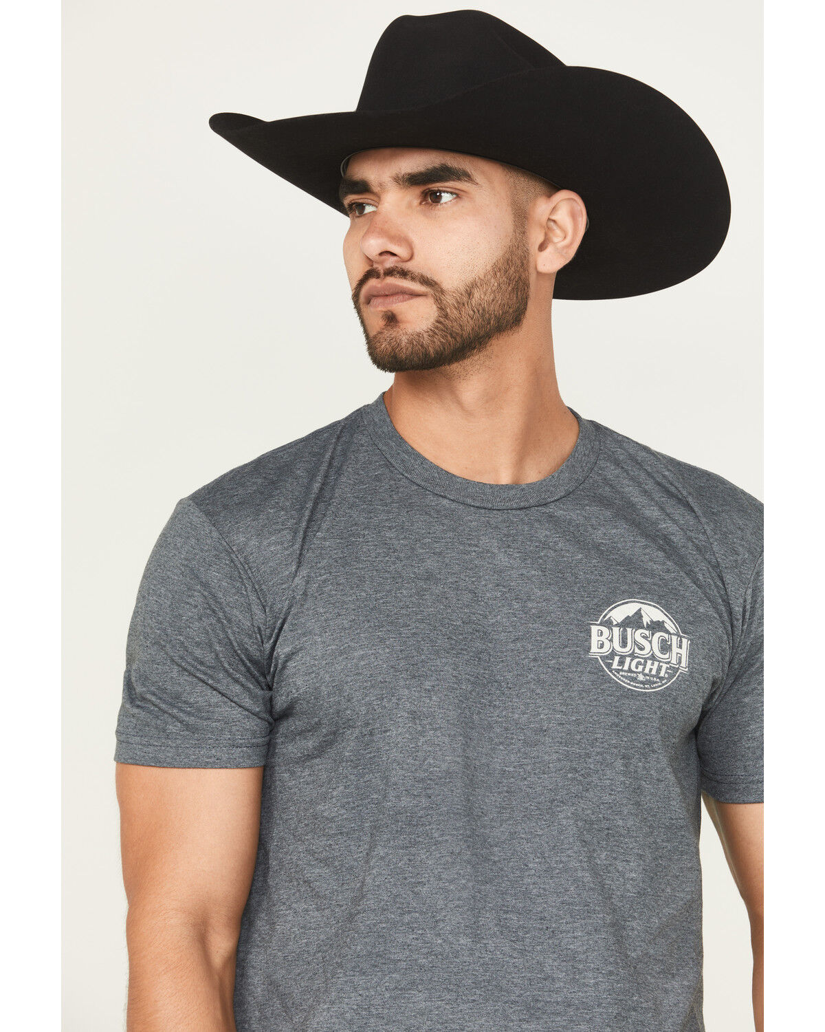 Image #4 - Buckwear Men's Busch Desert Beer Short Sleeve Graphic T-Shirt, Dark Grey, hi-res