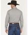 Image #4 - Stetson Men's Geo Print Long Sleeve Pearl Snap Western Shirt, Grey, hi-res