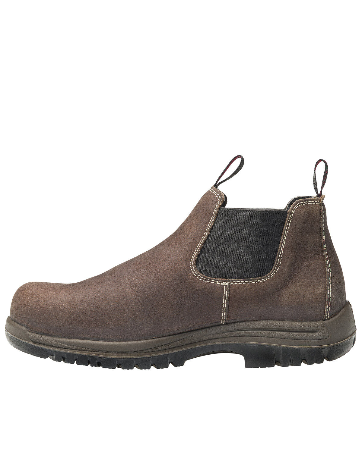 Image #3 - Avenger Men's Foreman Pull On Work Boots - Composite Toe, Brown, hi-res