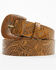 Image #1 - Shyanne Women's Tooled Buckle Belt, Brown, hi-res