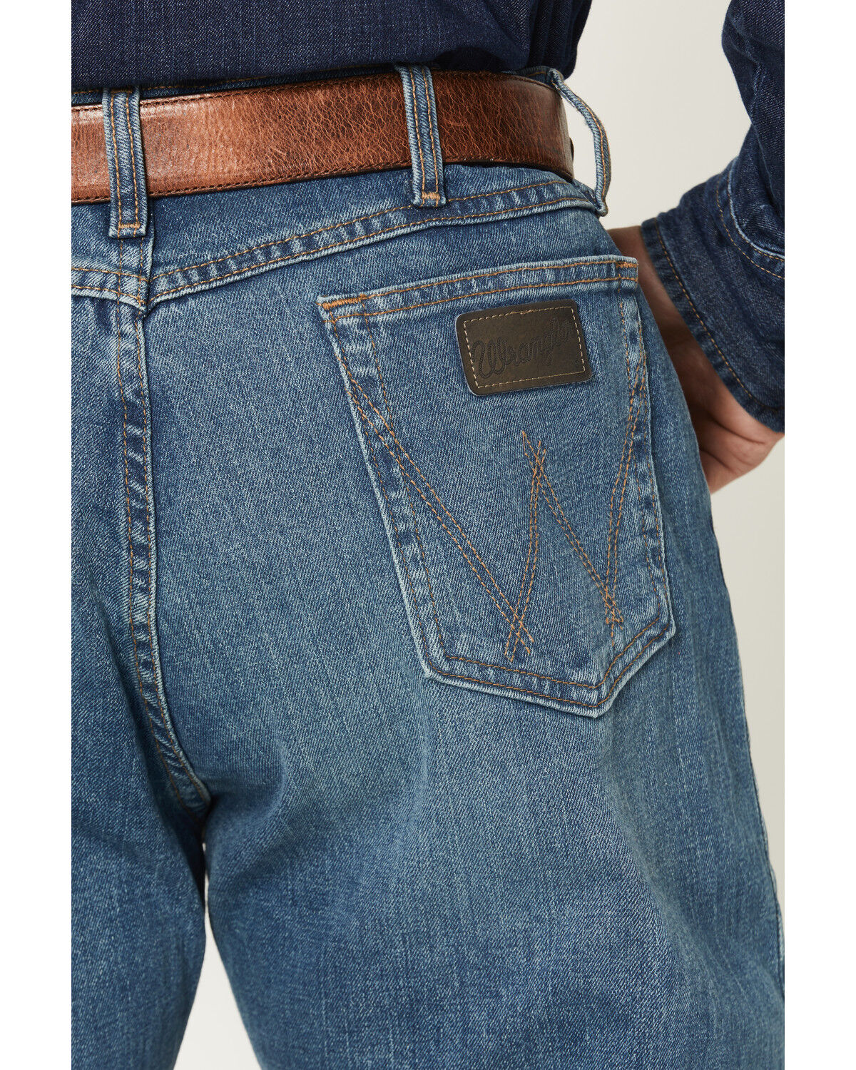 Image #4 - Wrangler X Cody Johnson 20X Medium Wash Relaxed Bootcut Stretch Denim Jeans, Medium Wash, hi-res
