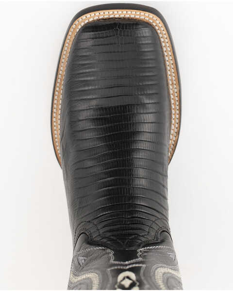Image #5 - Ferrini Men's Lizard Western Boots - Square Toe, Black, hi-res