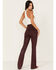 Image #3 - 7 For All Mankind Women's High Rise Coated Slim Bootcut Jeans, Ruby, hi-res