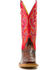 Image #4 - Macie Bean Women's Old Town Road Western Boots - Broad Square Toe, Red, hi-res