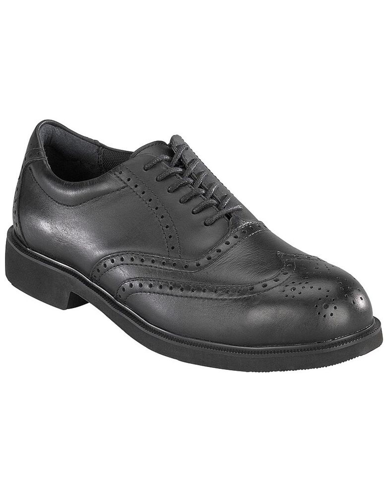 rockport works truflex work comp toe men's oxford