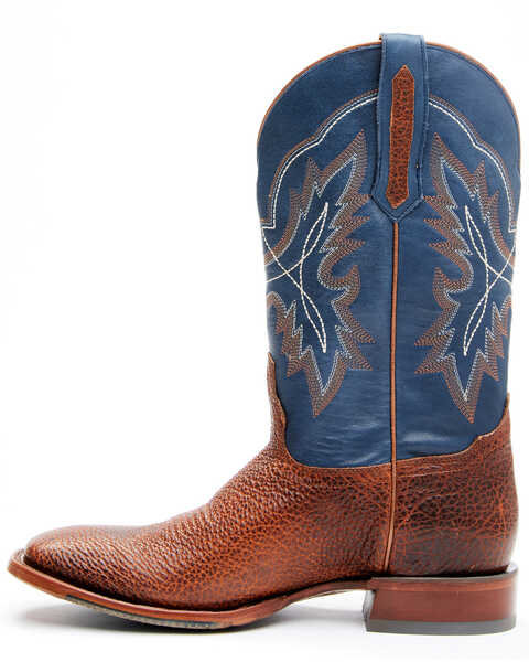 Image #5 - Cody James Men's Whiskey Blues Western Performance Boots - Broad Square Toe, Blue, hi-res