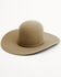 Image #1 - Rodeo King 7X Open Crown Match Band Felt Cowboy Hat, Pecan, hi-res