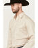 Image #2 - Ely Walker Men's Paisley Print Long Sleeve Snap Western Shirt, Beige, hi-res