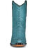 Corral Women's Turquoise Exotic Python Skin Western Boots - Snip Toe, Turquoise, hi-res