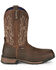 Image #2 - Tony Lama Men's Anchor Water Buffalo Soft Western Work Boots - Broad Square Toe, Brown, hi-res