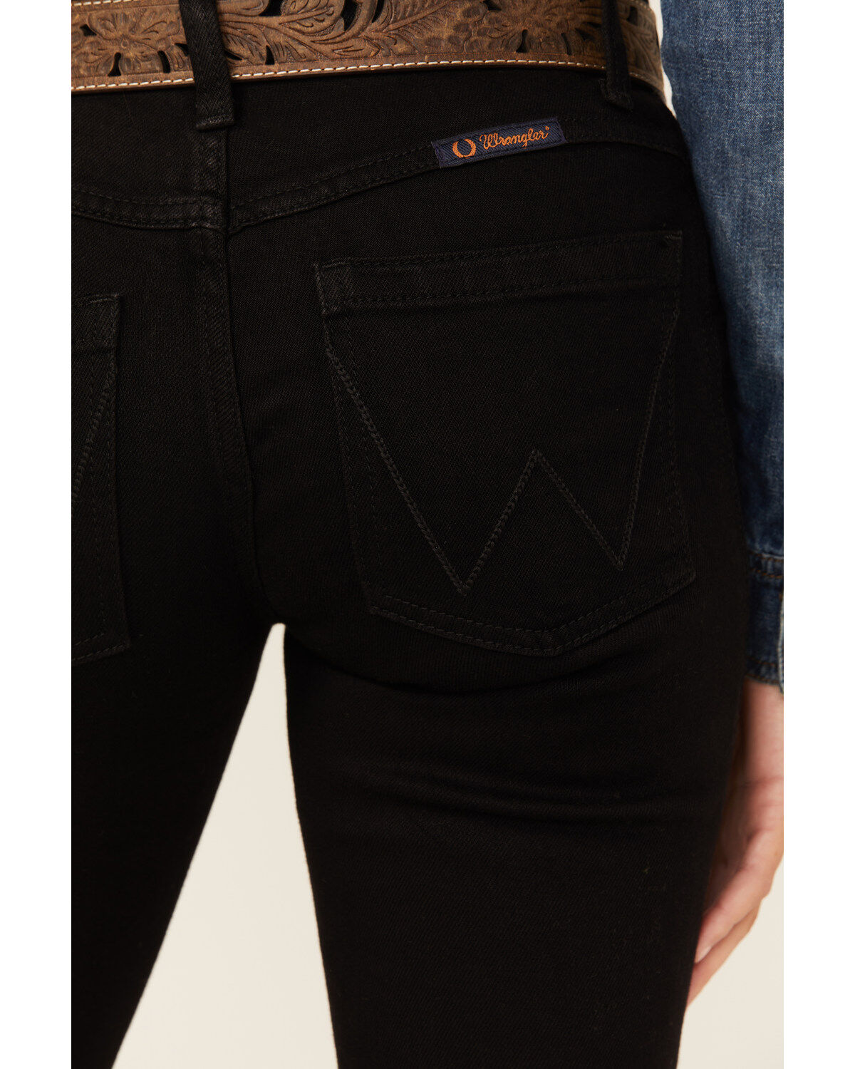 Image #4 - Wrangler Women's Willow Mid Rise Bootcut Ultimate Riding Jeans, Black, hi-res