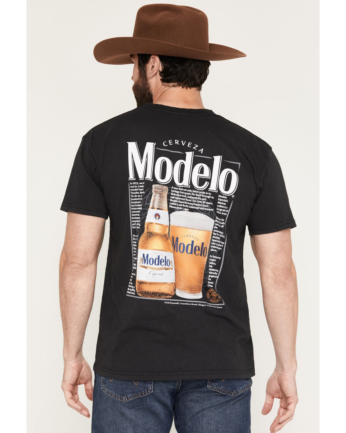 Modelo Men's Boot Barn Exclusive Vintage Article Short Sleeve Graphic T-Shirt, Black, hi-res