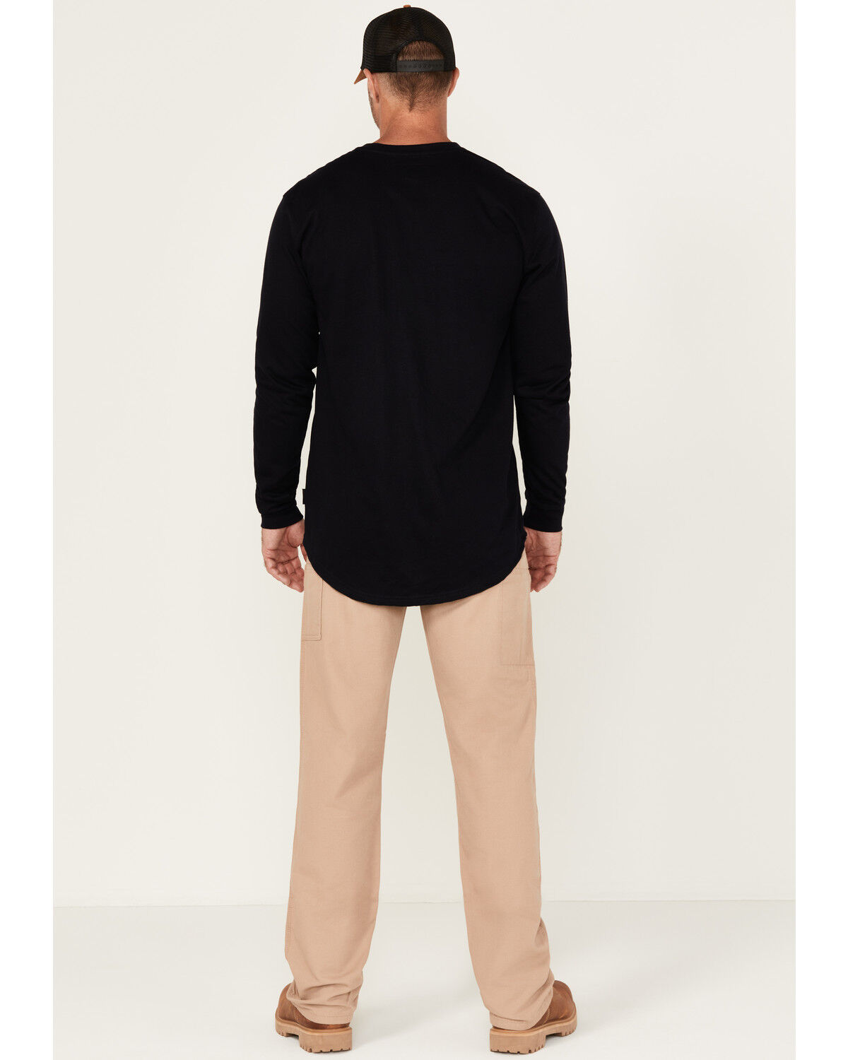 Image #3 - Lapco Men's FR Mid Rise Relaxed Straight Canvas Work Pants, Beige, hi-res