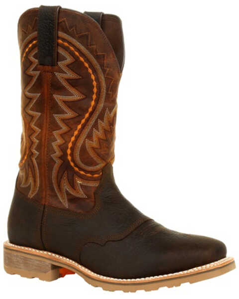 Image #1 - Durango Men's Maverick Pro Western Work Boots - Soft Toe, Brown, hi-res