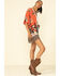 Image #4 - Patrons of Peace Women's Rust Floral Border Print Kimono, , hi-res