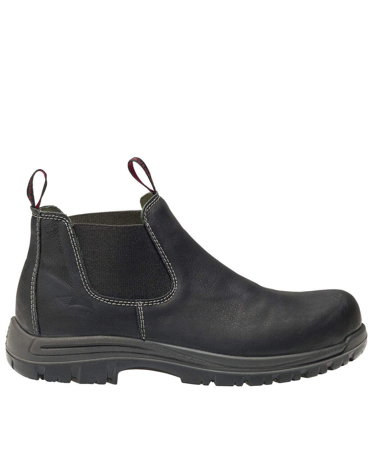 Image #2 - Avenger Men's Foreman Pull On Work Boots - Composite Toe, Black, hi-res