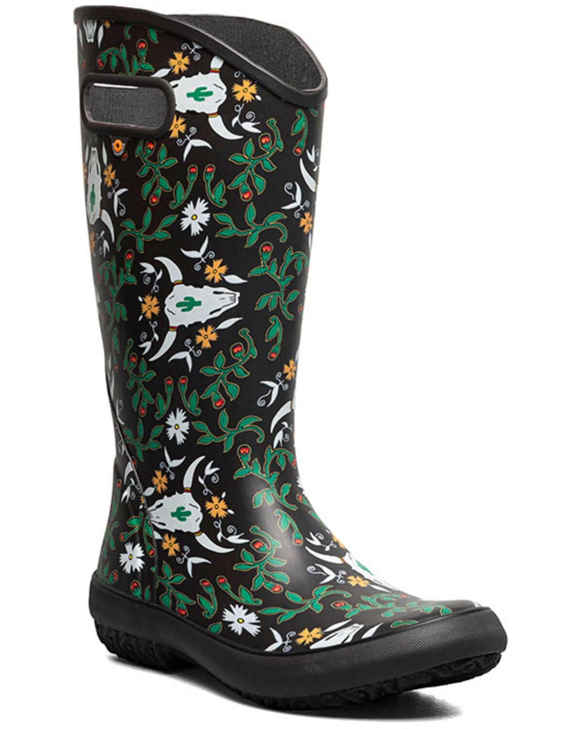 Image #1 - Bogs Women's Rodeo Rain Boots - Round Toe, Dark Brown, hi-res