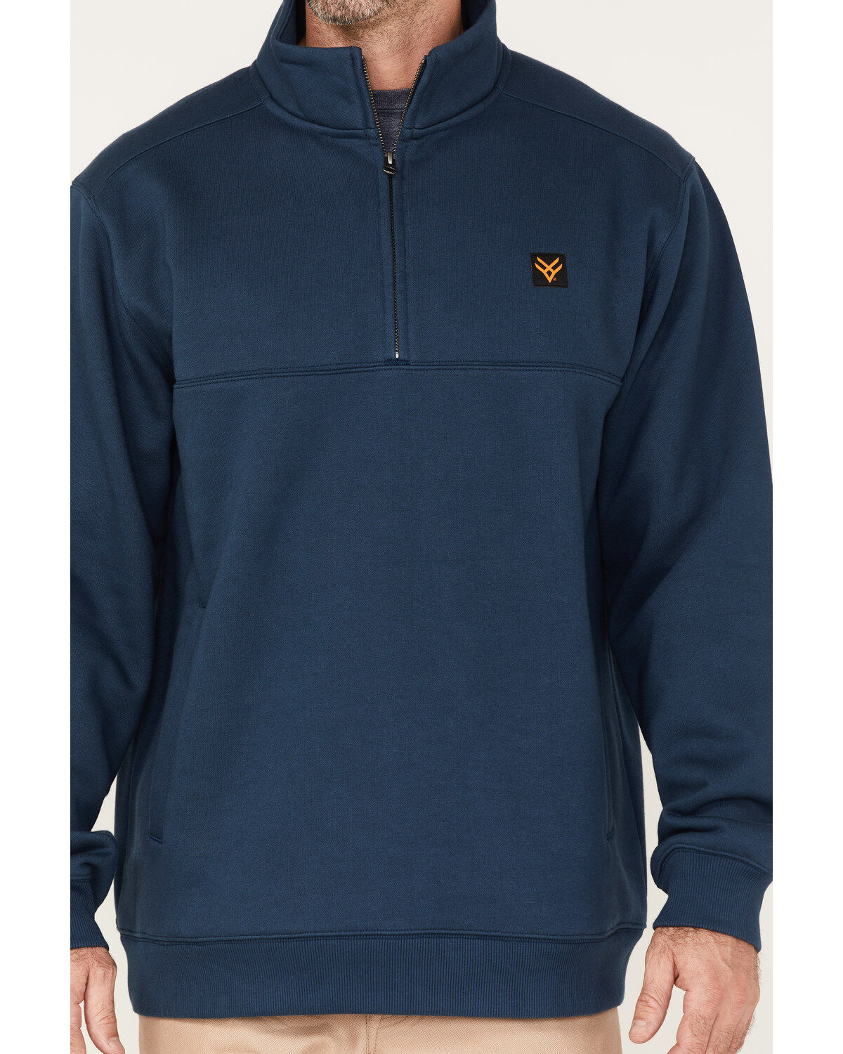 Image #3 - Hawx Men's 1/4 Zip Fleece Pullover, Dark Blue, hi-res